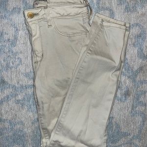 L’agance Cream Skinny Jeans